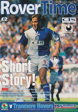 Blackburn Rovers v Tranmere Rovers Match Programme 1999-09-11